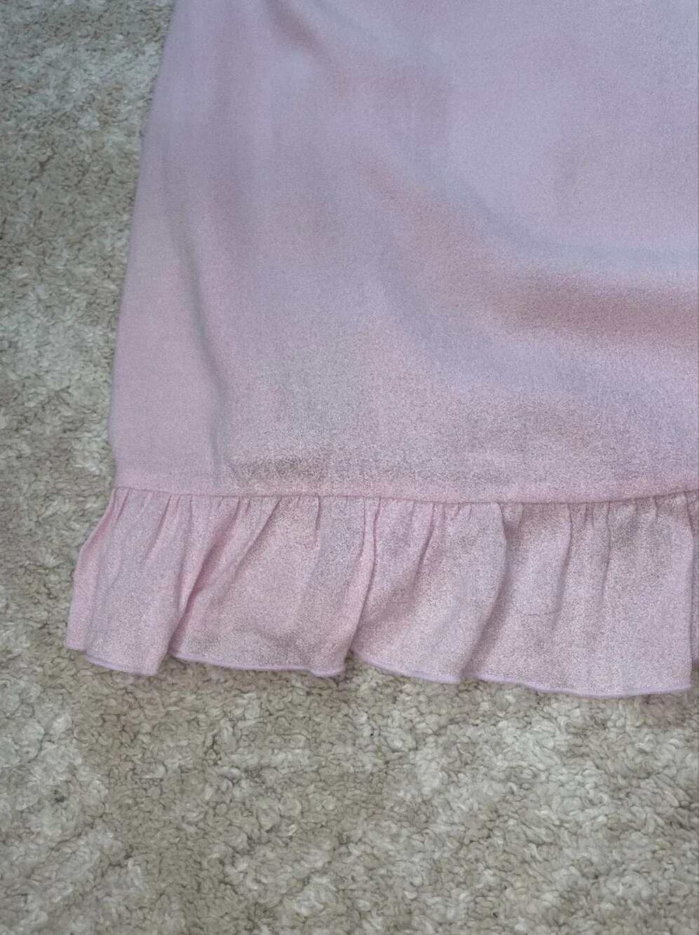 Aritzia Sunday Best Pale Pink Ruffle Strap Mini Dress Size M